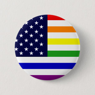 LGBT/Gay Pride USA-Knopf Button
