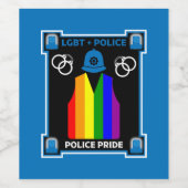LGBT+ Gay Pride Weinetikett (Einzelnes Label)