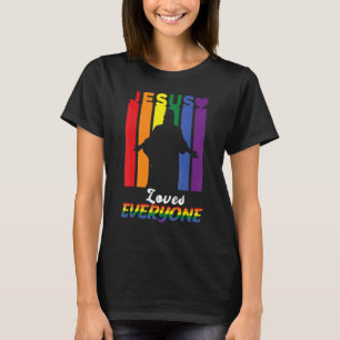 LGBT Gay Rights Jesus Lieben Jeder Pride Grafik T-Shirt