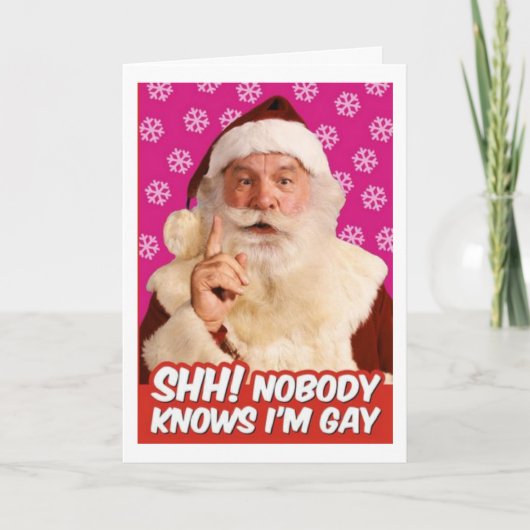 LGBT Gay Santa Card zu Weihnachten (Vorderseite)