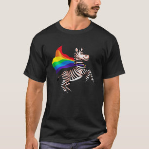 LGBT Gemeinschaftspreis Zebra Regenbogenflagge T S T-Shirt