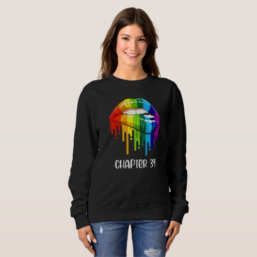 LGbt gerade verheiratet Verlobt Lesbian Mrs. & Mrs Sweatshirt (Vorne ganz)