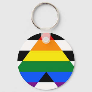 LGBT gerader Verbündet-Flagge Schlüsselanhänger