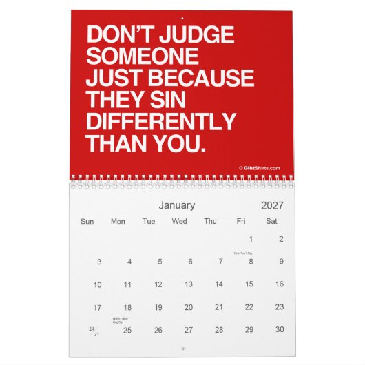 LGBT GLEICHHEIT KALENDER (Jan 2027)