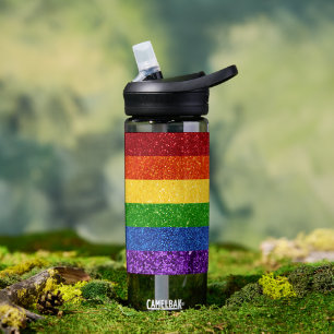 LGBT Glitter Rainbow Pride Flag Trinkflasche