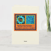 LGBT-Glitzer, der aus der Fotokarte kommt Karte (Rückseite)