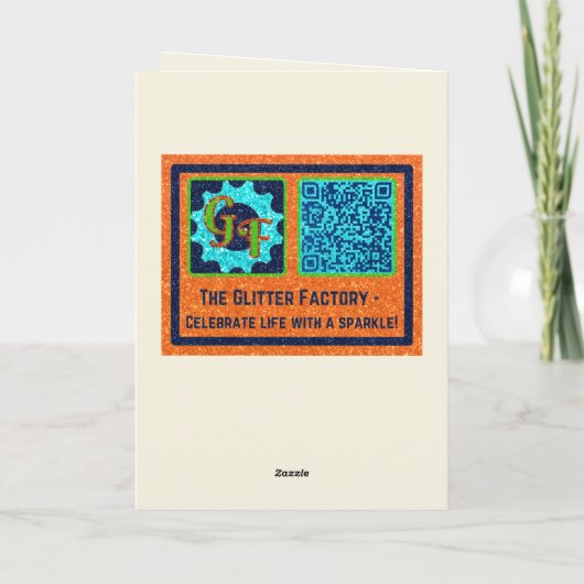 LGBT Glitzer Live Good Be True Card Karte (Rückseite)