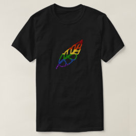 LGBT Glitzer Rainbow Feather T-Shirt