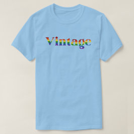 LGBT Glitzer Rainbow Vintag T-Shirt