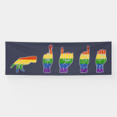 LGBT-Glitzer-Regenbogen-ASL-Preis Banner (Horizontal)