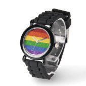 LGBT-Glitzer-Regenbogenfarben Armbanduhr (Winkel)