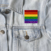 LGBT-Glitzer-Regenbogenfarben Button (Beispiel)