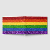 LGBT-Glitzer-Regenbogenfarben Gästebuch (Voll)
