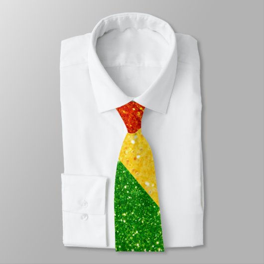 LGBT-Glitzer-Regenbogenfarben Krawatte (Gebunden)