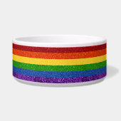 LGBT-Glitzer-Regenbogenfarben Napf (Vorderseite)