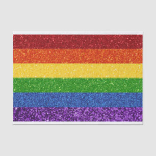 LGBT-Glitzer-Regenbogenfarben Seidenpapier