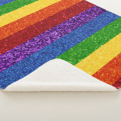 LGBT-Glitzer-Regenbogenfarben Sherpadecke (3/4)