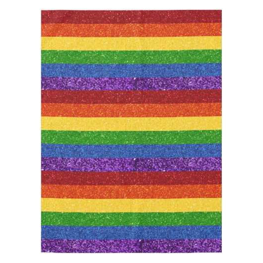 LGBT-Glitzer-Regenbogenfarben Tischdecke (Vorderseite)
