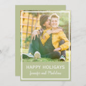 LGBT glückliches Holigays Feiertagskarte (Vorne/Hinten)