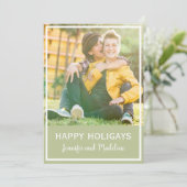 LGBT glückliches Holigays Feiertagskarte (Stehend Vorderseite)