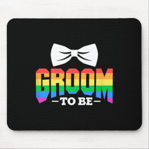 LGBT Groom zu Gay Lesbian Stag Party Rainbow Mousepad