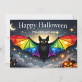 🎃🌈LGBT Gruselig & Fabelhaft   Einladung (Vorderseite)
