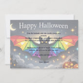 🎃🌈LGBT Gruselig & Fabelhaft   Einladung (Rückseite)