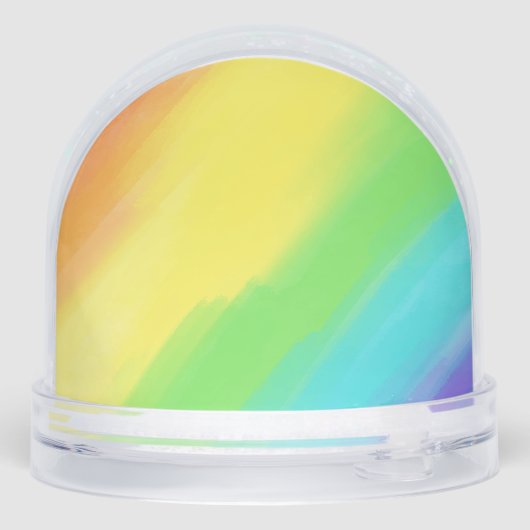 LGBT Happy Valentine's Day Custom Photo Monogram Schneekugeln (Rückseite)