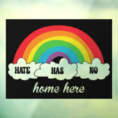 LGBT Hate hat hier keine Zuhause Fensteraufkleber (Blatt 3)