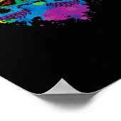 LGBT Heart Gay Pride Skull Rainbow Liebe LGBT Supp Poster (Ecke)