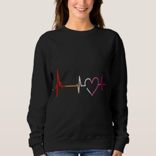 Lgbt Heartbeat Ekg Gay Lesbian 1 Sweatshirt