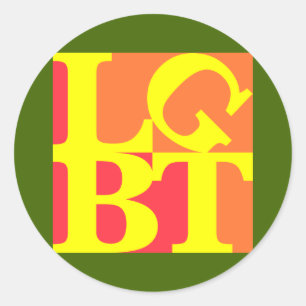 LGBT heißer Pop-runder Aufkleber