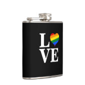 LGBT-Herz Flachmann (Rechts)