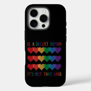 LGBT Herz Retro ein anständiger Mensch ist es nich iPhone 16 Pro Hülle