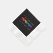 LGBT Herz Retro ein anständiger Mensch ist es nich Serviette (Ecke)