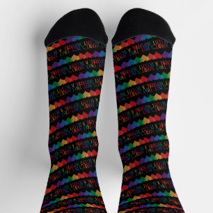 LGBT Herz Retro ein anständiger Mensch ist es nich Socken