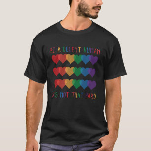 LGBT Herz Retro ein anständiger Mensch ist es nich T-Shirt