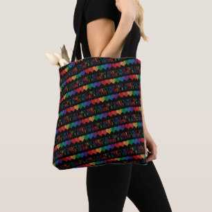 LGBT Herz Retro ein anständiger Mensch ist es nich Tasche