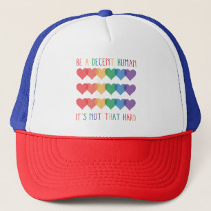 LGBT Herz Retro ein anständiger Mensch ist es nich Truckerkappe
