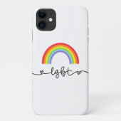 LGBT-Herzen und Regenbogen Case-Mate iPhone Hülle (Rückseite)