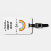 LGBT-Herzen und Regenbogen Gepäckanhänger (Vorderseite horizontal)