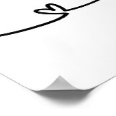 LGBT-Herzen und -Regenbogen Poster (Ecke)