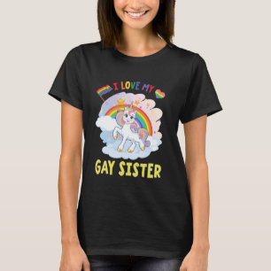 LGBT Herzenflagge Einhorn Fliegender Regenbogen I T-Shirt