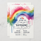 LGBT-Hochzeit Einladung (Vorne/Hinten)