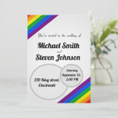 LGBT-Hochzeit Einladung (Stehend Vorderseite)
