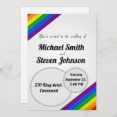 LGBT-Hochzeit Einladung (Vorne/Hinten)