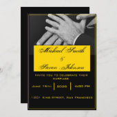 LGBT-Hochzeit Einladung (Vorne/Hinten)