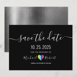 LGBT Hochzeit speichern Save The Date