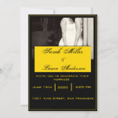 LGBT Hochzeits-Einladung Einladung (Vorderseite)