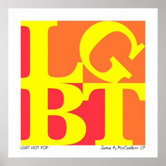 LGBT Hot Pop Poster (Vorne)